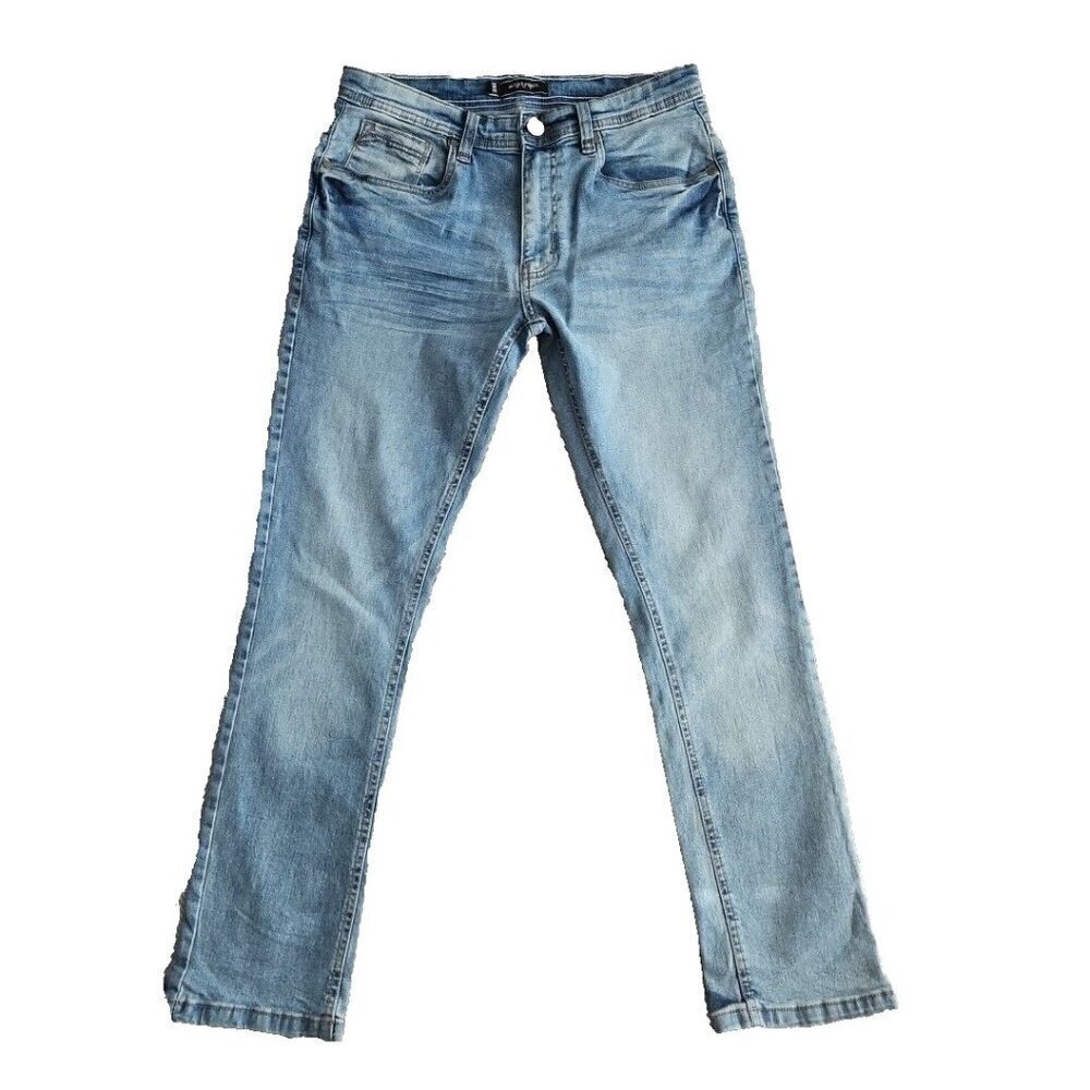 Abstract One Men’s Jeans Size 30x30 Blue Medium Wash Straight Stretch RN# 154176